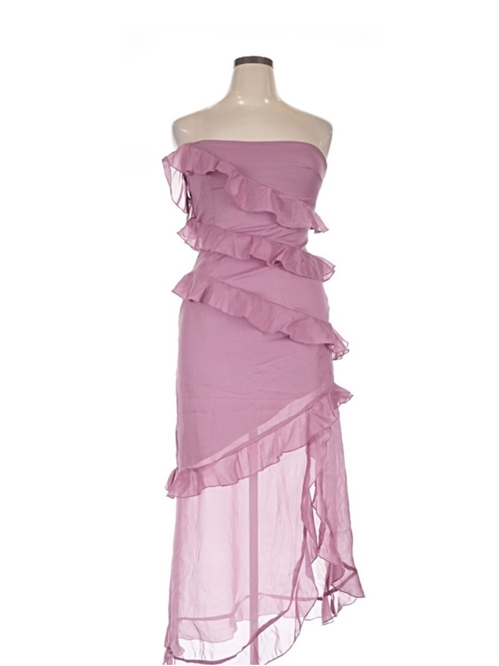 Cider NWT Strapless Ruffled  beautiful Midi-to-Max Dress!